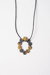 Tenten O Pendant Necklace Black