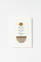 Greeting Card Vase with Flowers, A