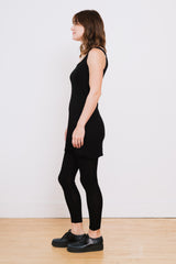 Wool Tank Dress, Black