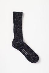 Hemp Cotton Ribbed Socks Midnight