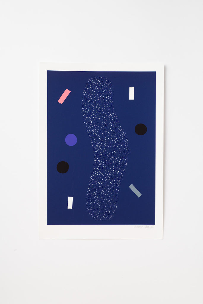 Hana to Hanna Print 16 Glicée Print Blue