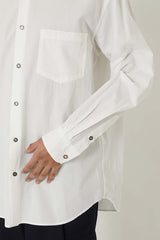 Organic Cotton White Long Sleeve Shirt