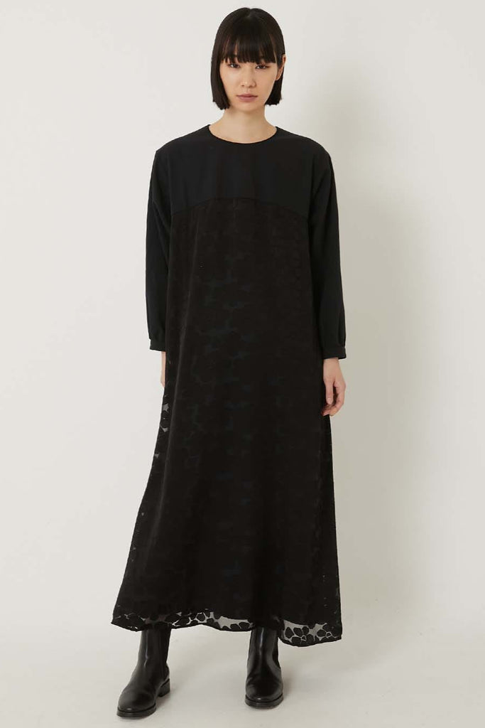 Openwork Pattern Pullover Dress