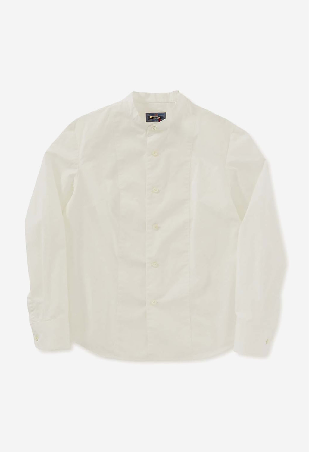 Woven Organic Cotton Stand Up Collar Shirt