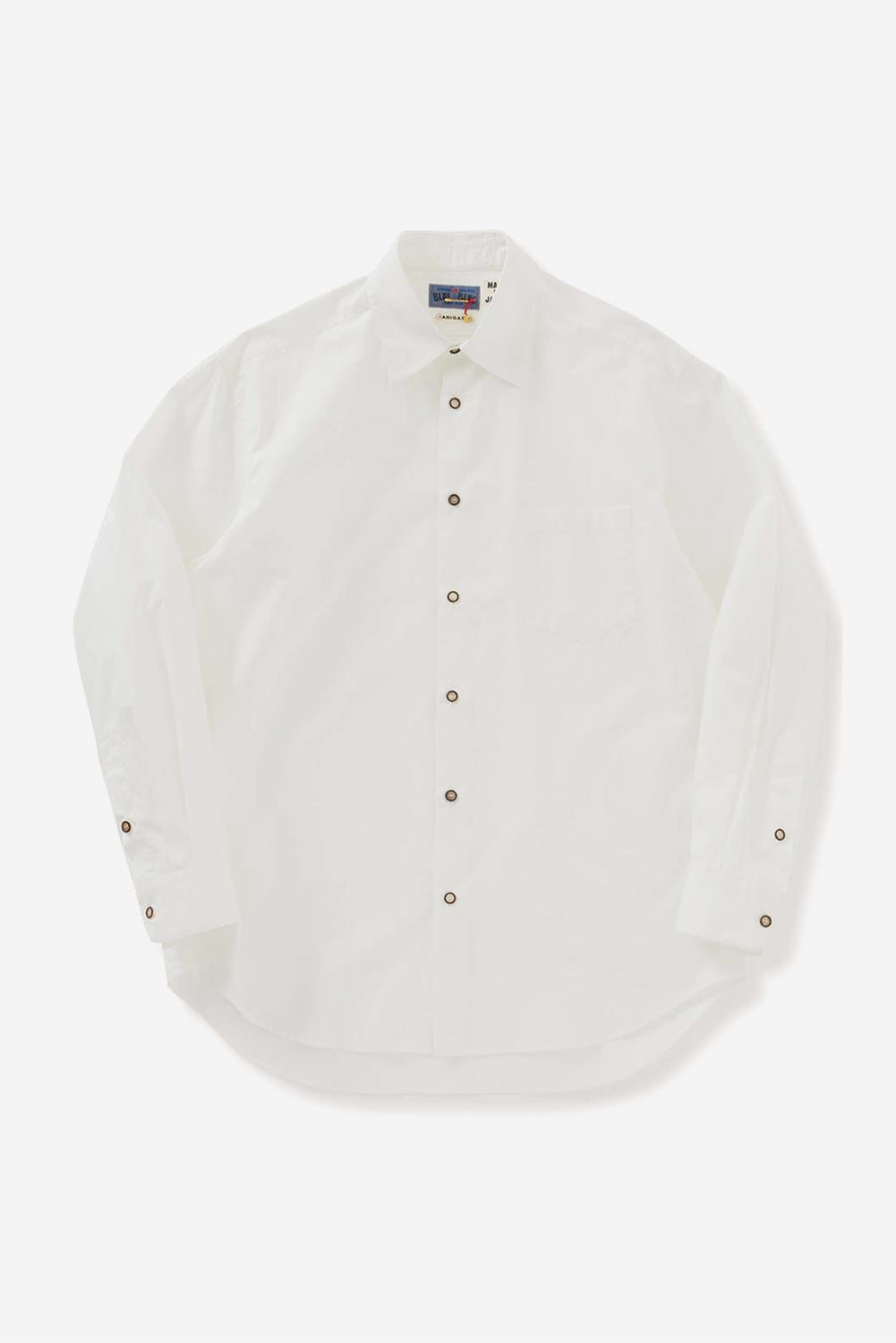 Organic Cotton White Long Sleeve Shirt