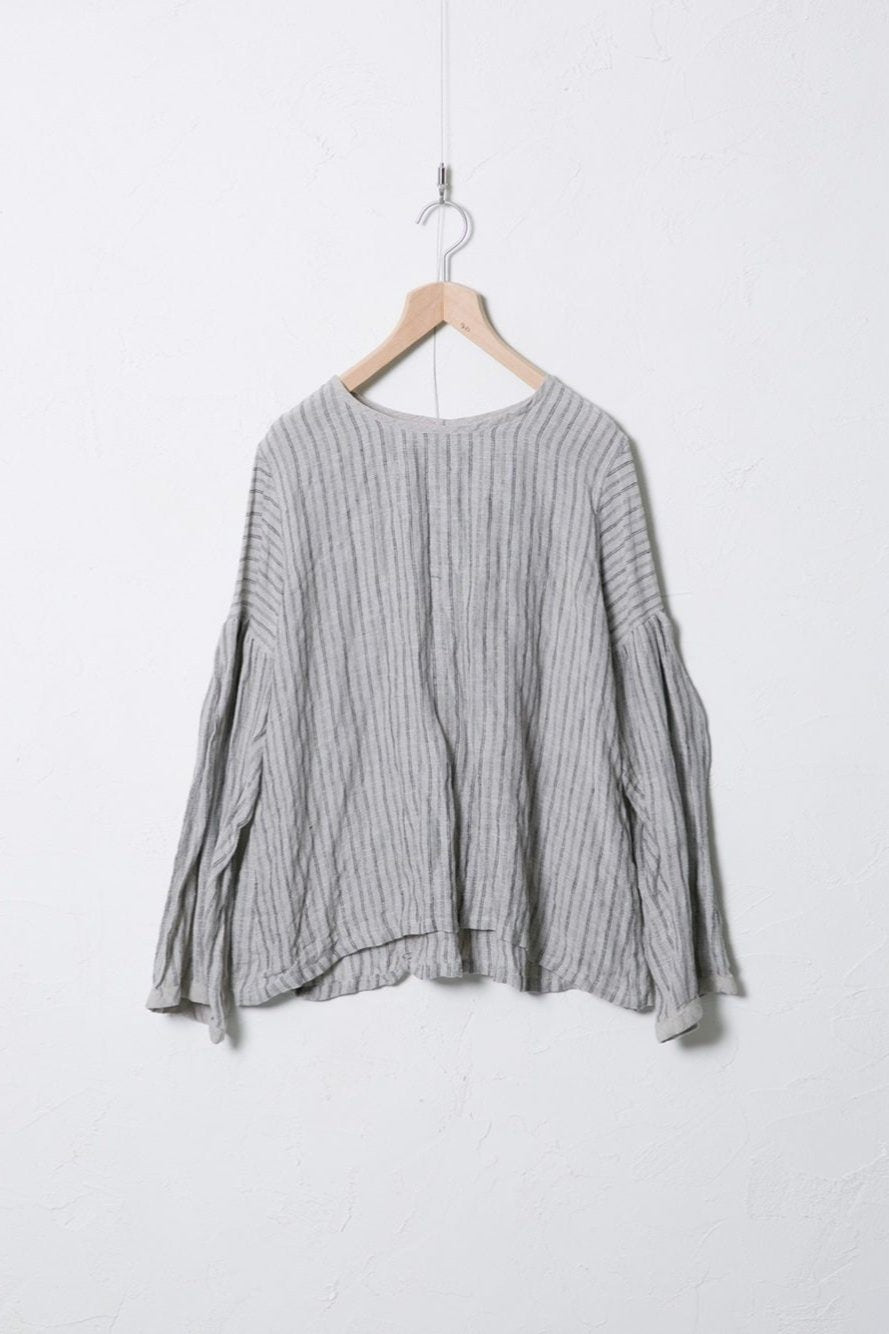 Winter Gauze Striped Blouse