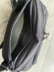 FUKUI SIWA Nylon Body Bag S Greige