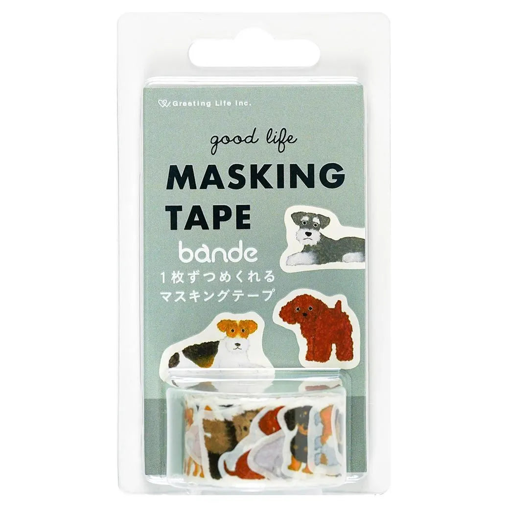 Masking Tape Stickers Dogs