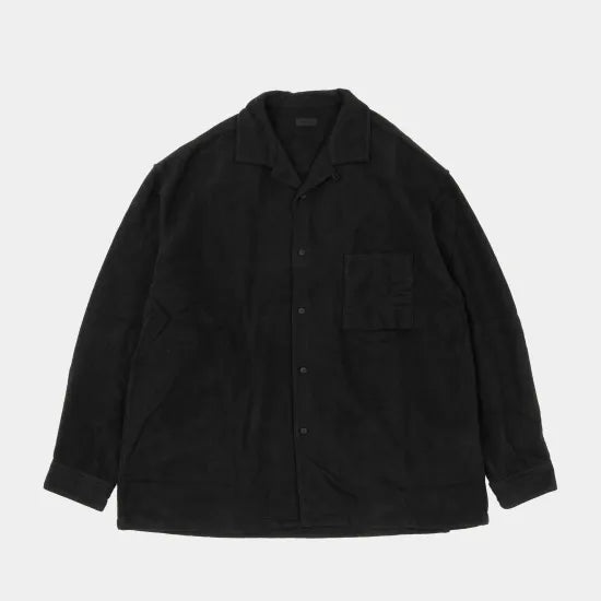 Cotton Flannel L/S Shirt, Charcoal