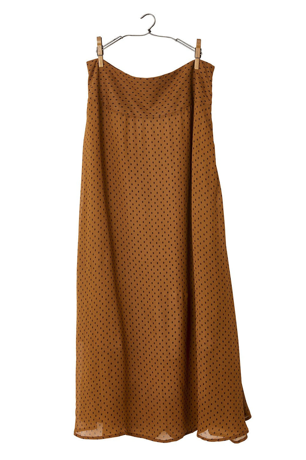 Long Skirt with Dot Print