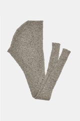 Mohair Tweed Hood Shawl Natural