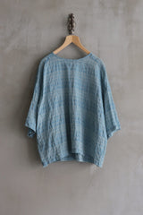 Juni Linen and Cotton Pullover Blouse