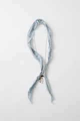 Ribbon Necklace Light Blue