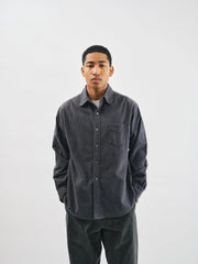 Rounder Shirt Cotton Suede Gray