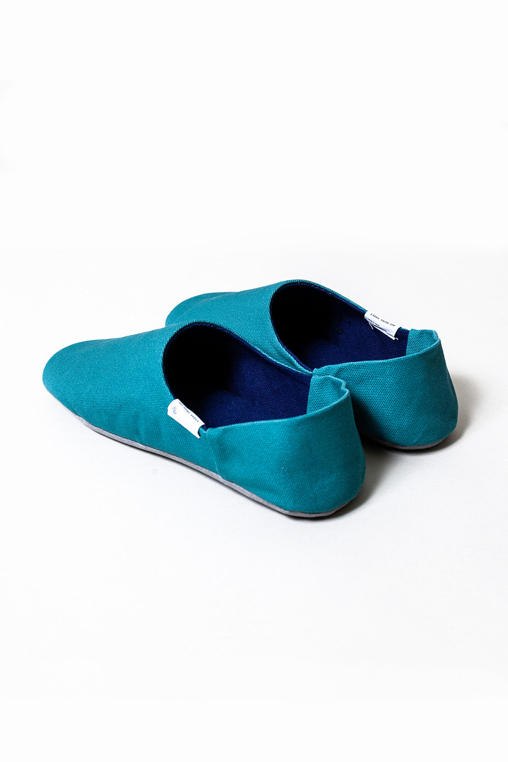 Canvas Room Shoes, Turquoise