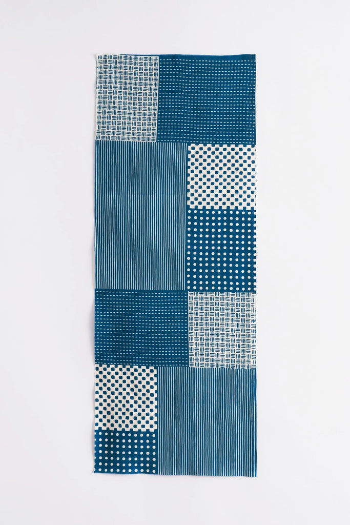 Tenugui Patchwork Blue