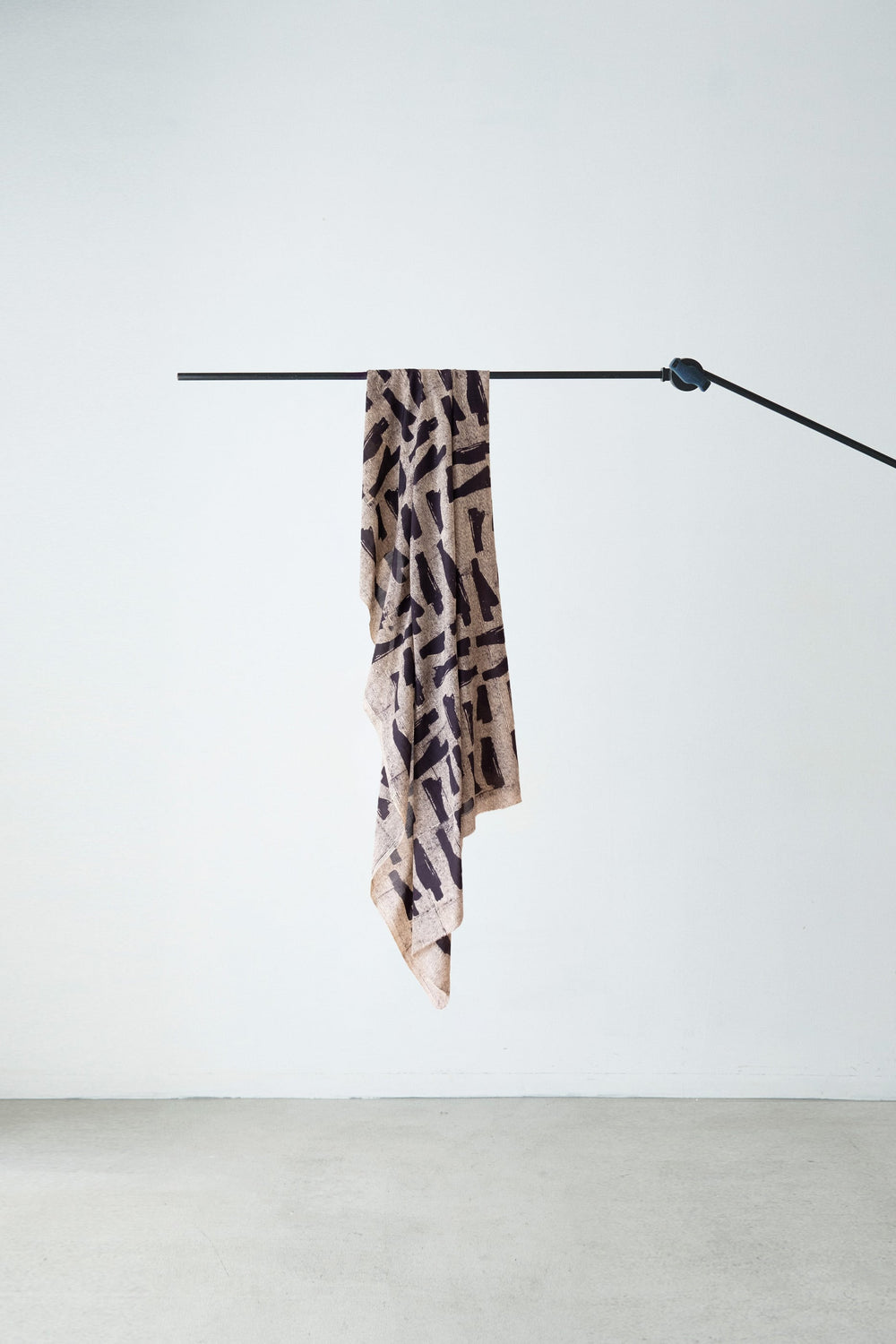 Branch Stripe Shawl Black
