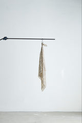 Seed Check Cream Scarf