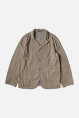 Twill Aging Wool Stripe HOSPITAL Jacket Gray