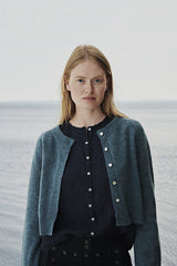 Raglan Cardigan Turquoise