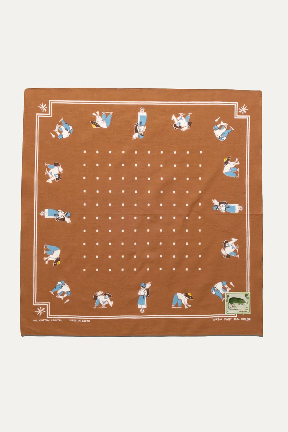 Fastcolor Selvedge Bandana RICE SEEDING