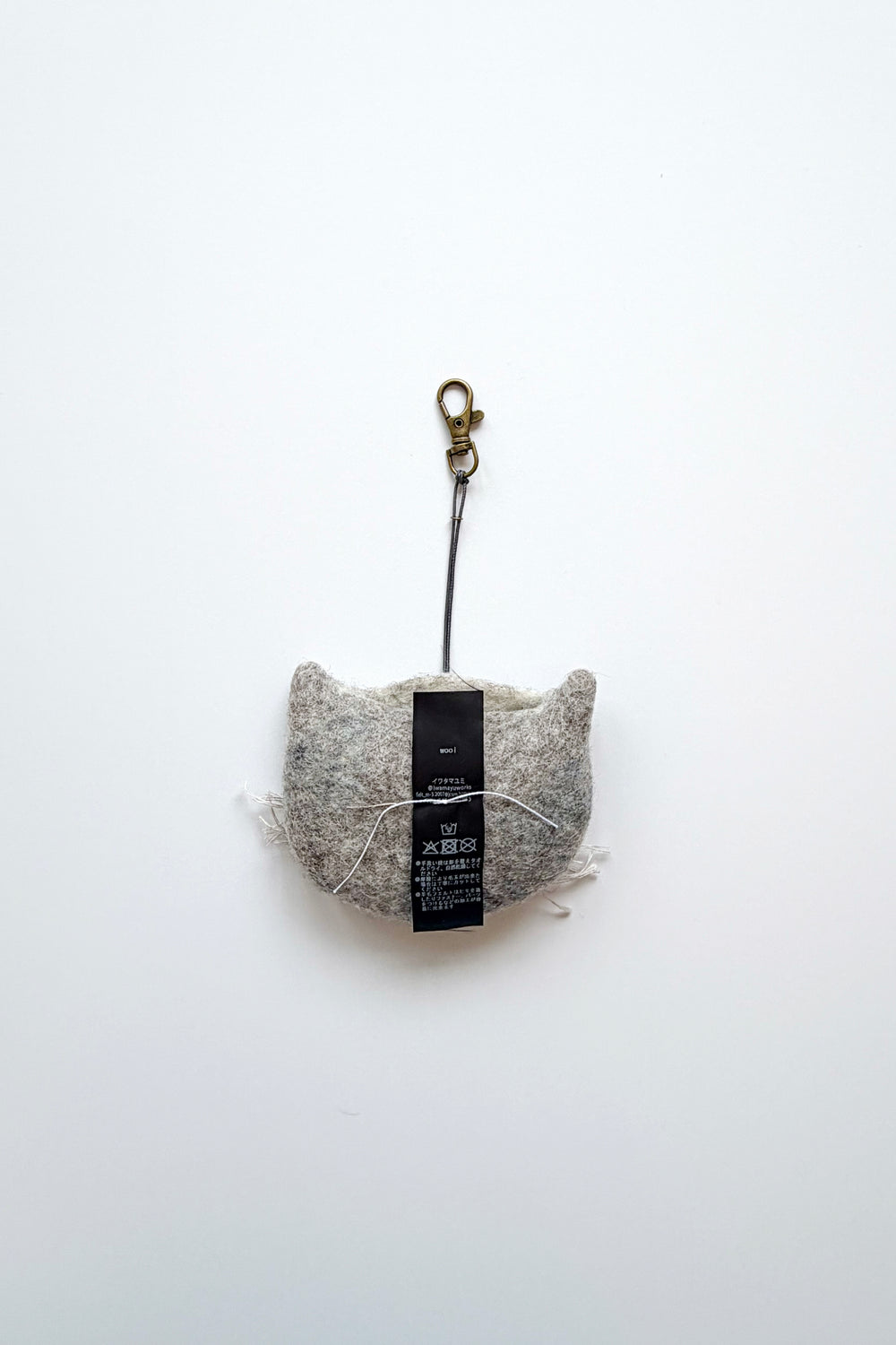 Felt Cat Face Pouch with Chain