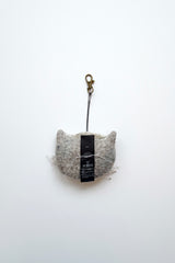 Felt Cat Face Pouch with Chain
