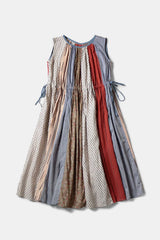 Patchwork KAHLO Dress, Tricolor