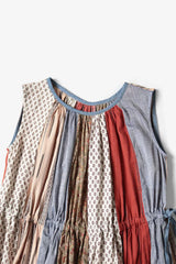 Patchwork KAHLO Dress, Tricolor