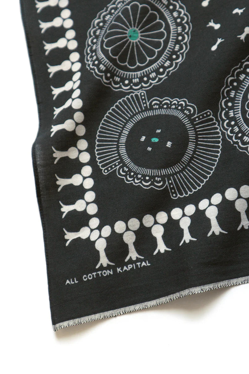 Fastcolor Selvedge  bandana Concho Black