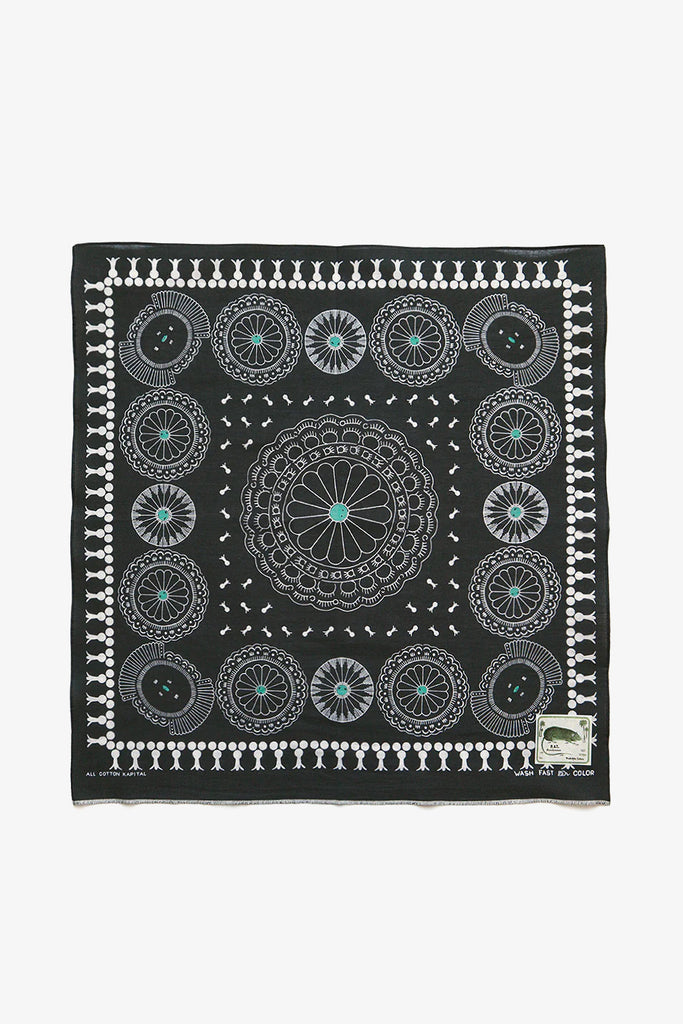 Fastcolor Selvedge  bandana Concho Black