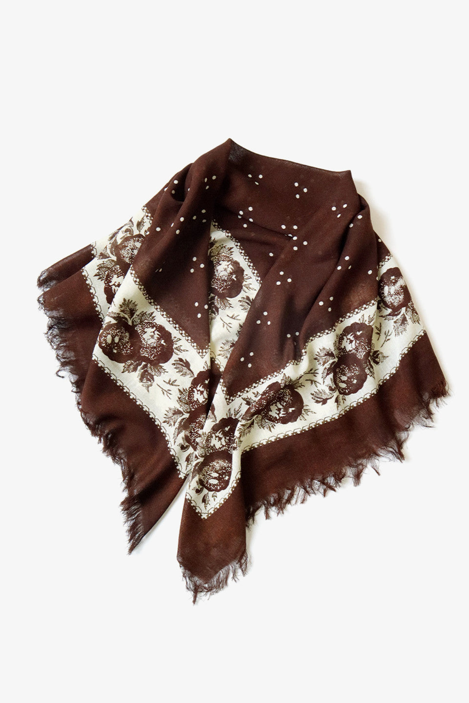 Bandana BIG Fringed Stole Persimmon