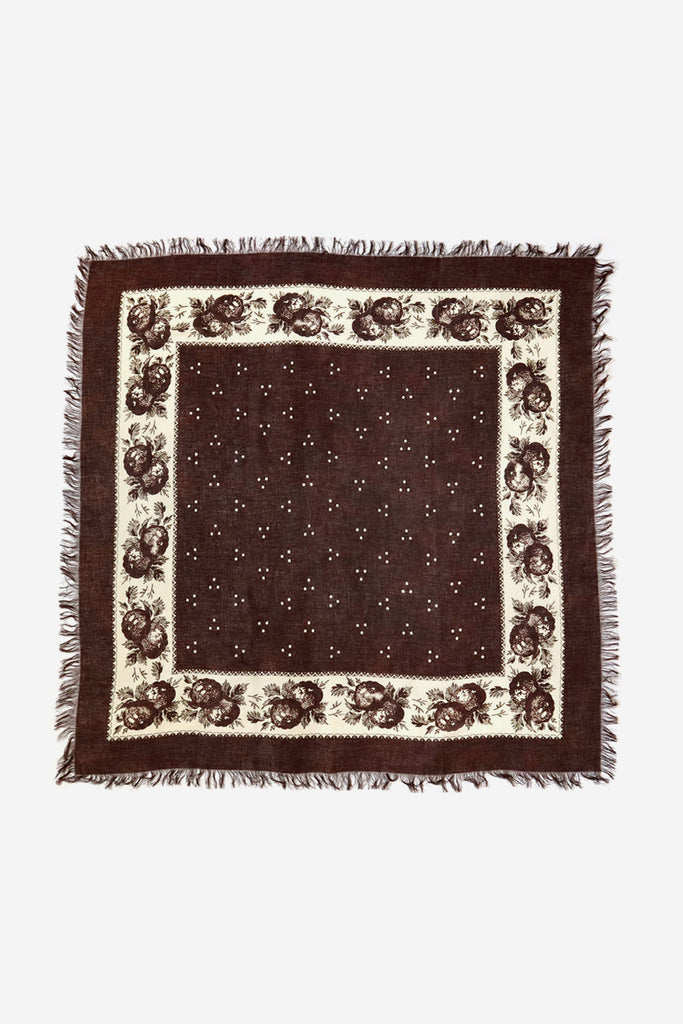 Bandana BIG Fringed Stole Persimmon