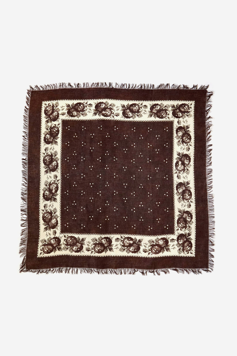 Bandana BIG Fringed Stole Persimmon