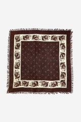 Bandana BIG Fringed Stole Persimmon