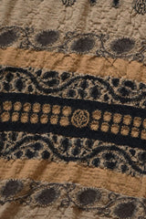 Fulling Wool Scarf COPTIC SKULL Beige
