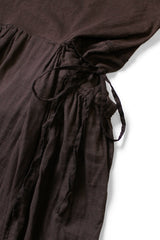 Jersey x Double Gauze BUTTER Dress Brown