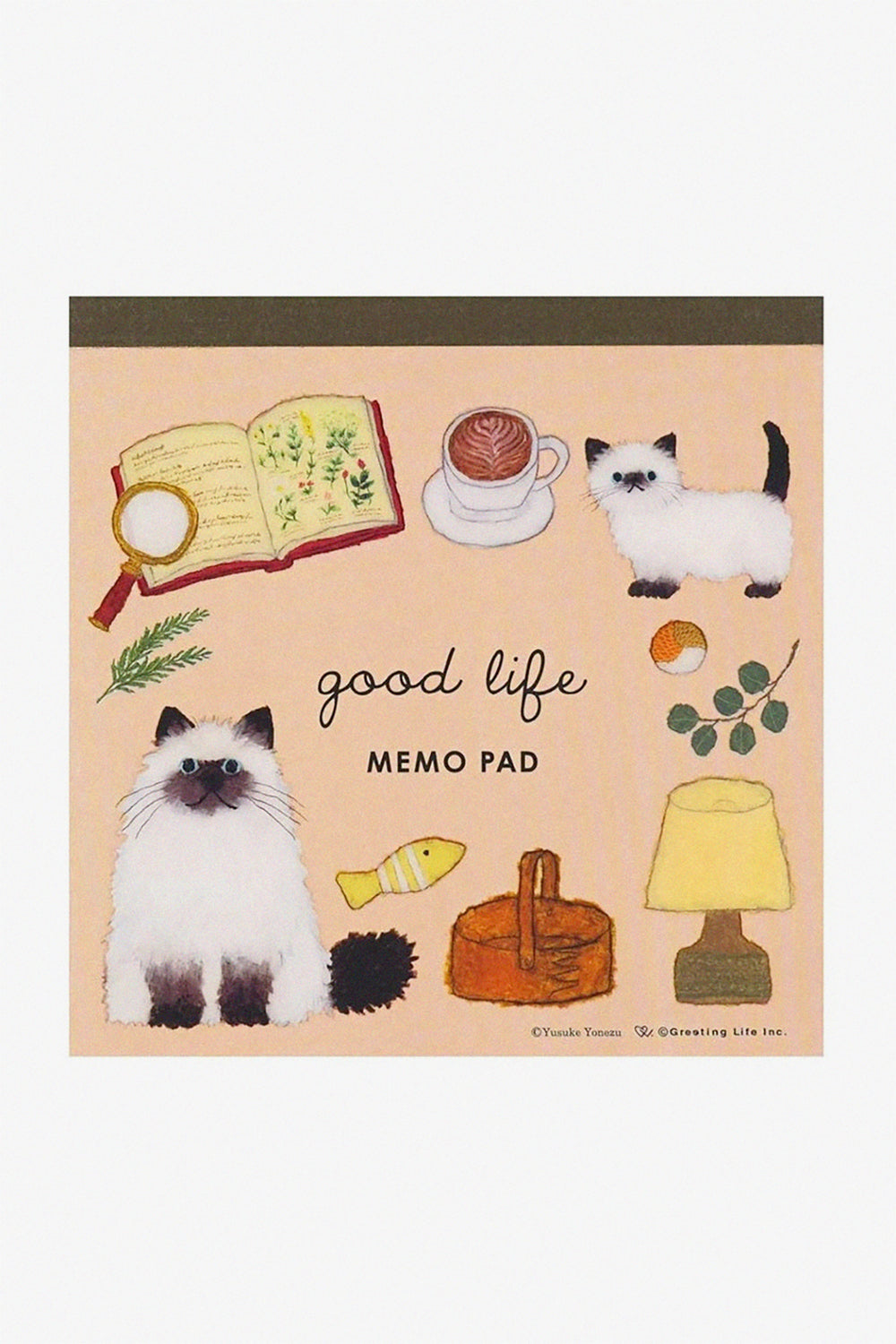 Good Life Memo Pad Cat