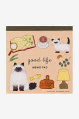 Good Life Memo Pad Cat