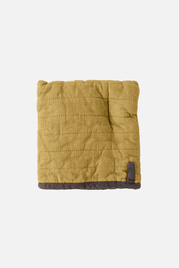 Square Oven Mitt, Antique Yellow
