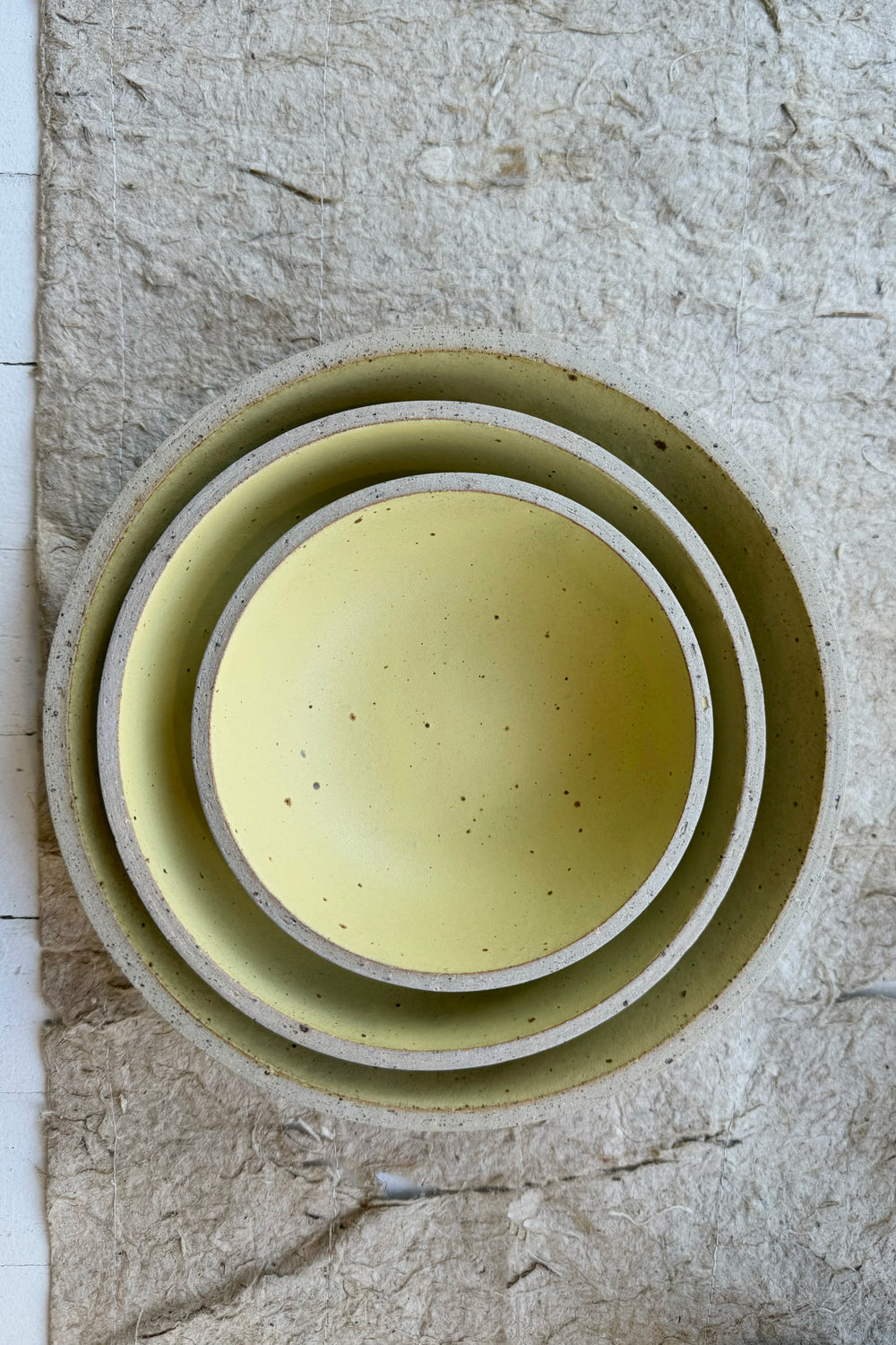 Cultivate Bowl, Ash and Lemon Yellow