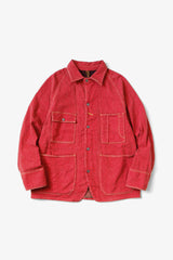 Twill Aging Wool CACTUS Coverall Fade Red