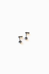 Tenten Stud Earrings Black