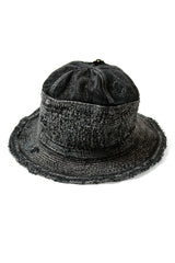 11.5 oz BLK x BLK Denim The Old Man and The Sea Hat (Crash Remake) Cap