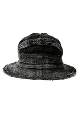 11.5 oz BLK x BLK Denim The Old Man and The Sea Hat (Crash Remake) Cap