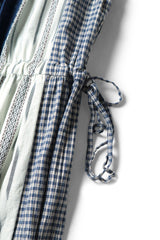Patchwork KAHLO Dress, Indigo
