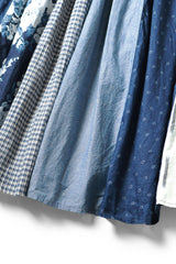 Patchwork KAHLO Dress, Indigo