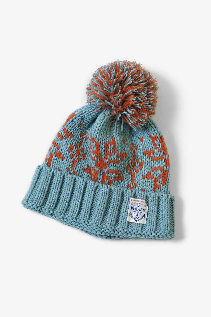 3G Wool Snow Knit Cap Light Blue