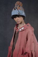3G Wool Snow Knit Cap Light Blue