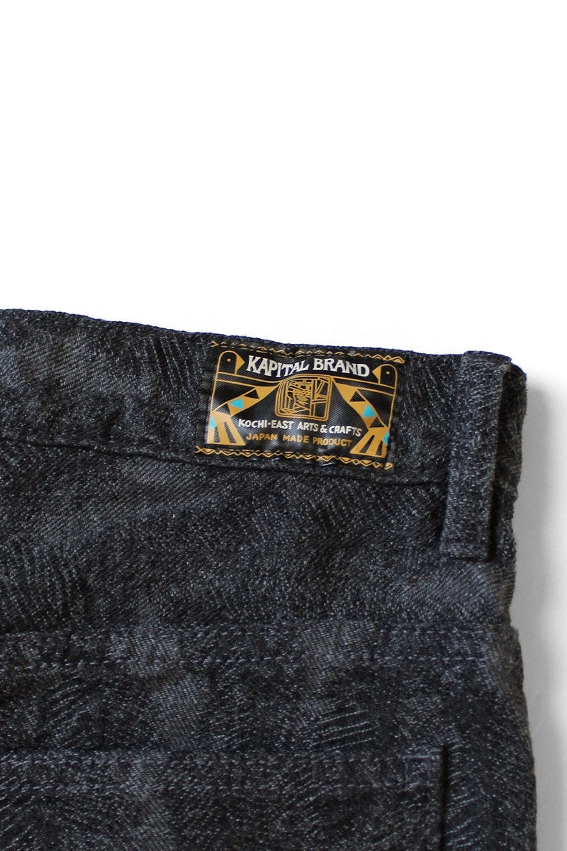 12oz MAGPIE Denim High Waisted Maxi Skirt, BLKxBLK
